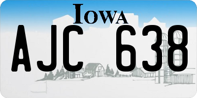 IA license plate AJC638