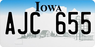 IA license plate AJC655