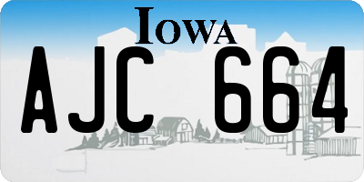 IA license plate AJC664