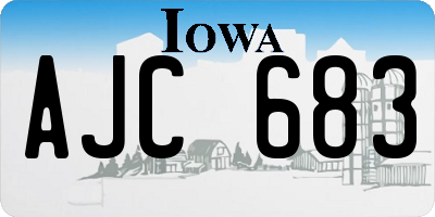 IA license plate AJC683