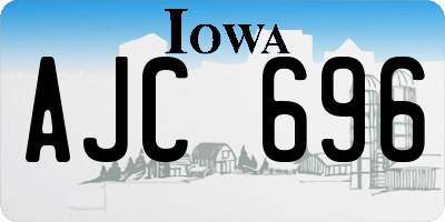 IA license plate AJC696