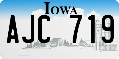 IA license plate AJC719
