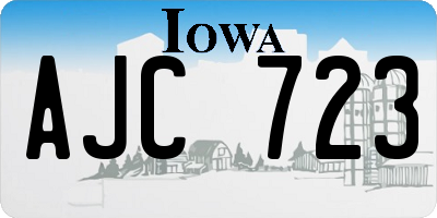 IA license plate AJC723