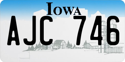 IA license plate AJC746
