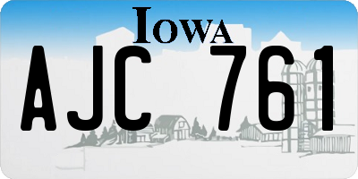 IA license plate AJC761