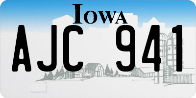 IA license plate AJC941