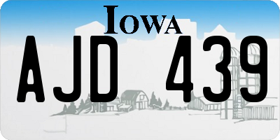 IA license plate AJD439