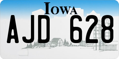 IA license plate AJD628