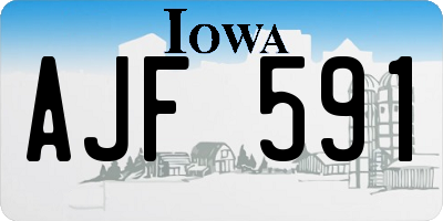 IA license plate AJF591