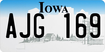 IA license plate AJG169