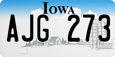 IA license plate AJG273