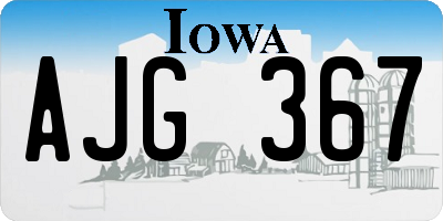 IA license plate AJG367