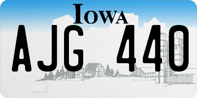 IA license plate AJG440