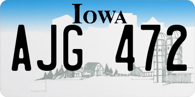 IA license plate AJG472