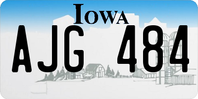 IA license plate AJG484