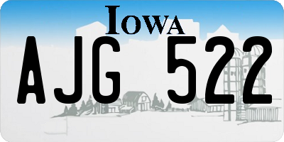 IA license plate AJG522