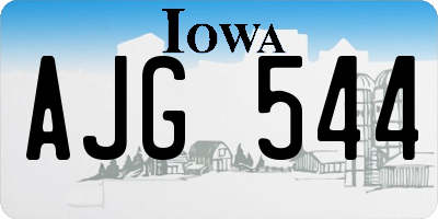 IA license plate AJG544