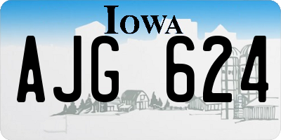 IA license plate AJG624