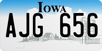 IA license plate AJG656