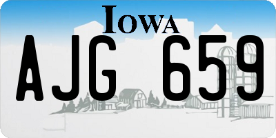IA license plate AJG659