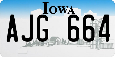 IA license plate AJG664