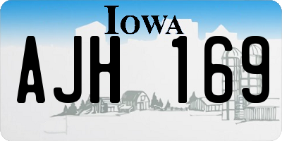 IA license plate AJH169