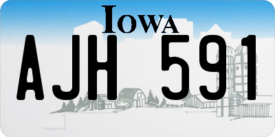 IA license plate AJH591