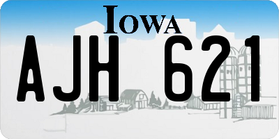IA license plate AJH621