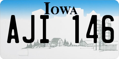 IA license plate AJI146