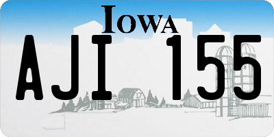 IA license plate AJI155