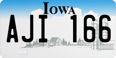 IA license plate AJI166