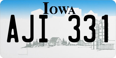 IA license plate AJI331