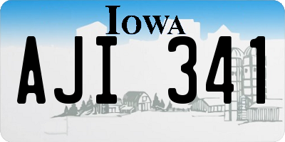 IA license plate AJI341
