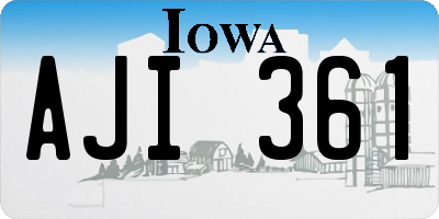 IA license plate AJI361