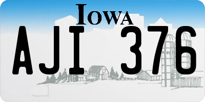 IA license plate AJI376