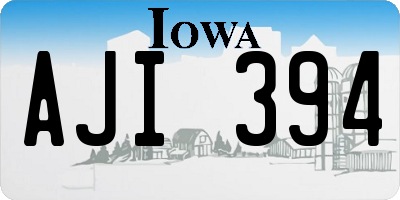 IA license plate AJI394