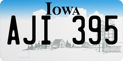 IA license plate AJI395