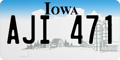 IA license plate AJI471