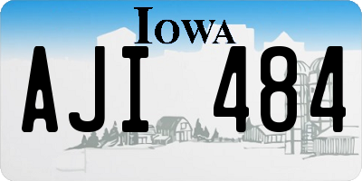 IA license plate AJI484