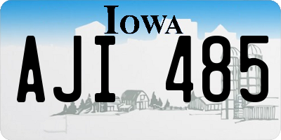 IA license plate AJI485