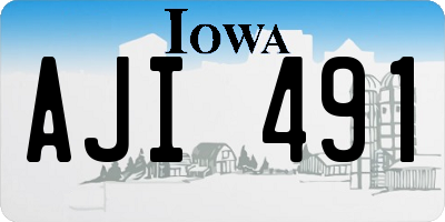 IA license plate AJI491