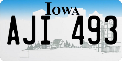 IA license plate AJI493