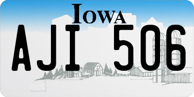 IA license plate AJI506