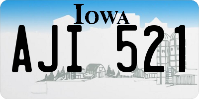 IA license plate AJI521