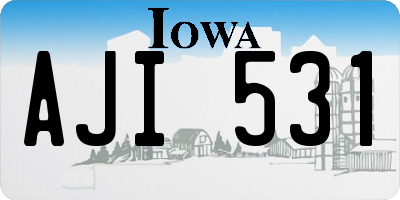 IA license plate AJI531