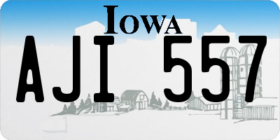 IA license plate AJI557