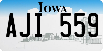 IA license plate AJI559