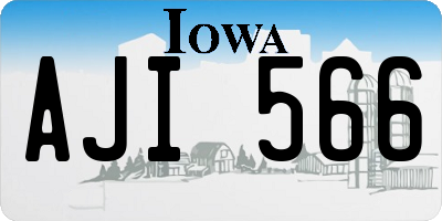 IA license plate AJI566
