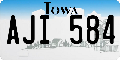 IA license plate AJI584
