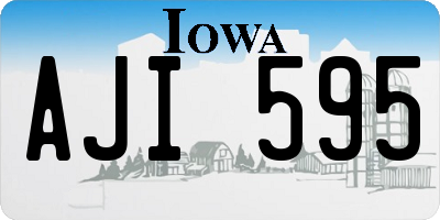 IA license plate AJI595